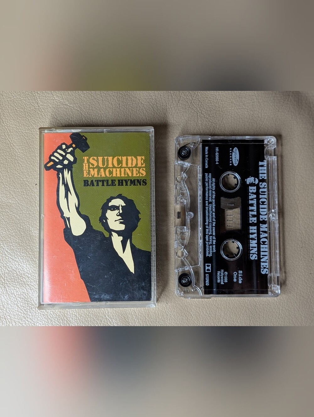 Suicide Machines Battle Hymns Clear Cassette Tape - (1998) Tested